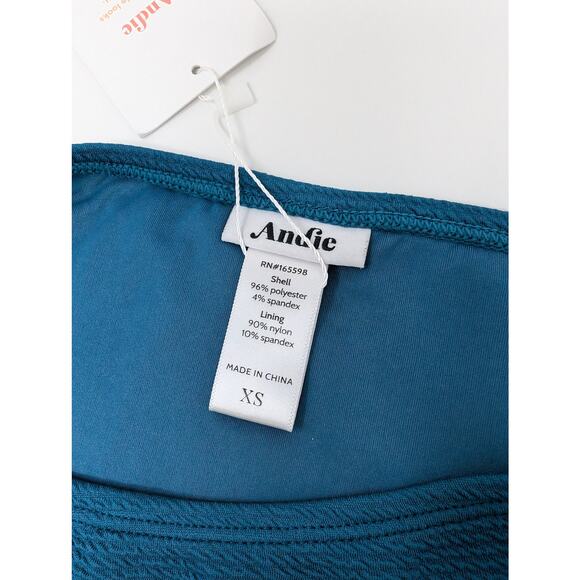 Andie Swim Bikini Bottom Azur Ripple Texture XS - Picture 3 of 5